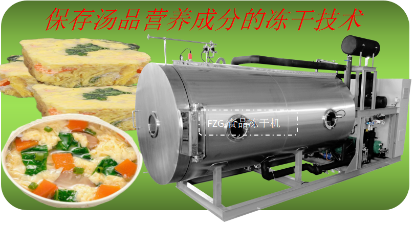 速食湯凍干生產線和食品凍干機處理能力