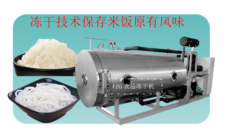 食品凍干機在速食米飯凍干、米粉凍干加工應用