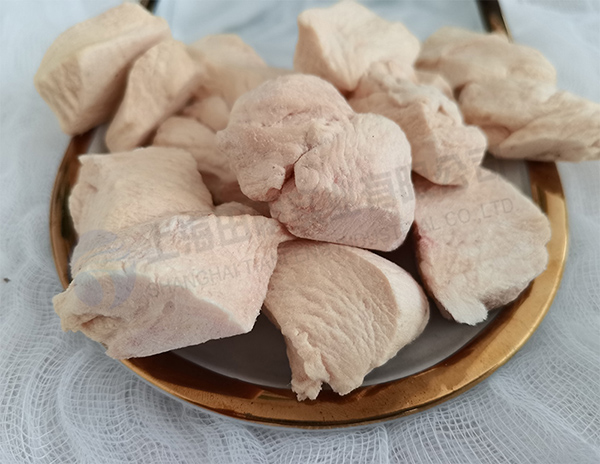 凍干雞肉，寵物食品真空冷凍干燥技術凍干加工雞胸肉